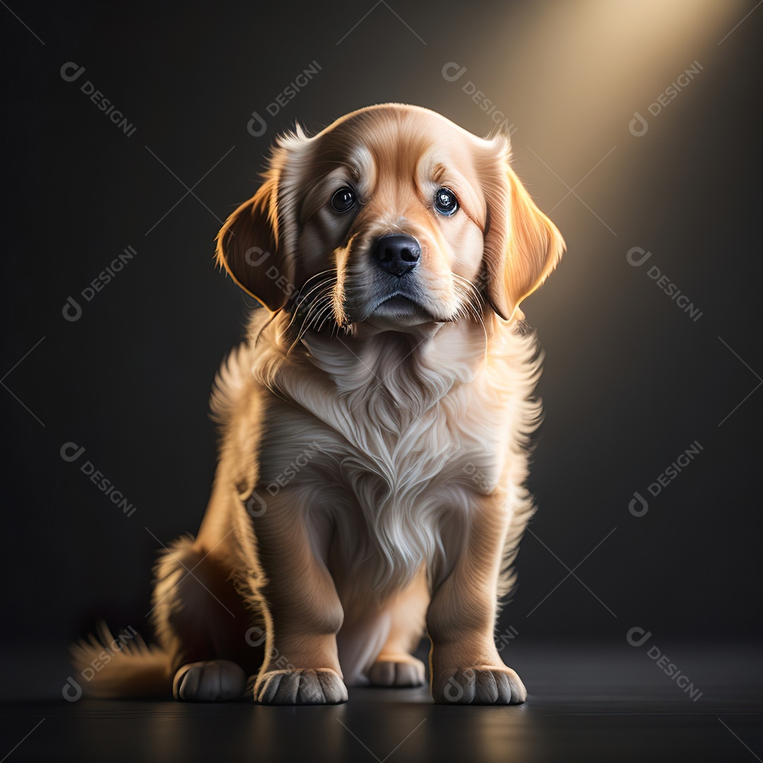 Imagem realista de cachorro