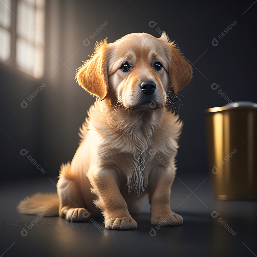 Imagem realista de cachorro