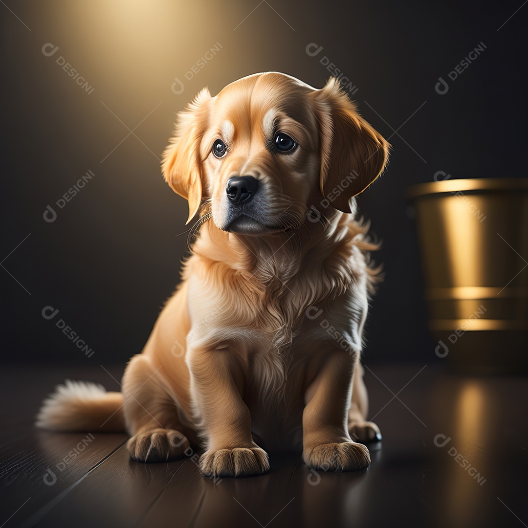 Imagem realista de cachorro