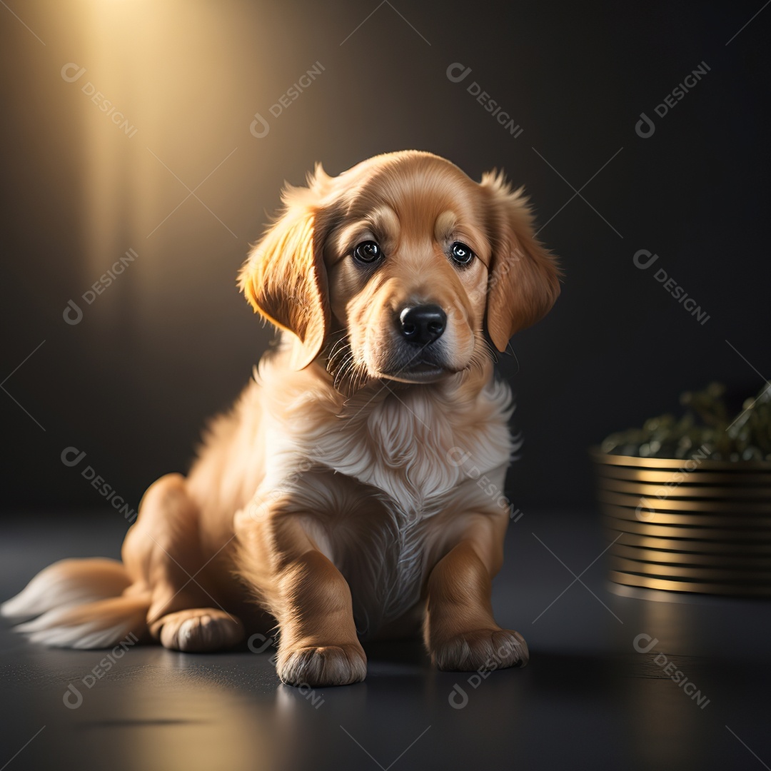 Imagem realista de cachorro