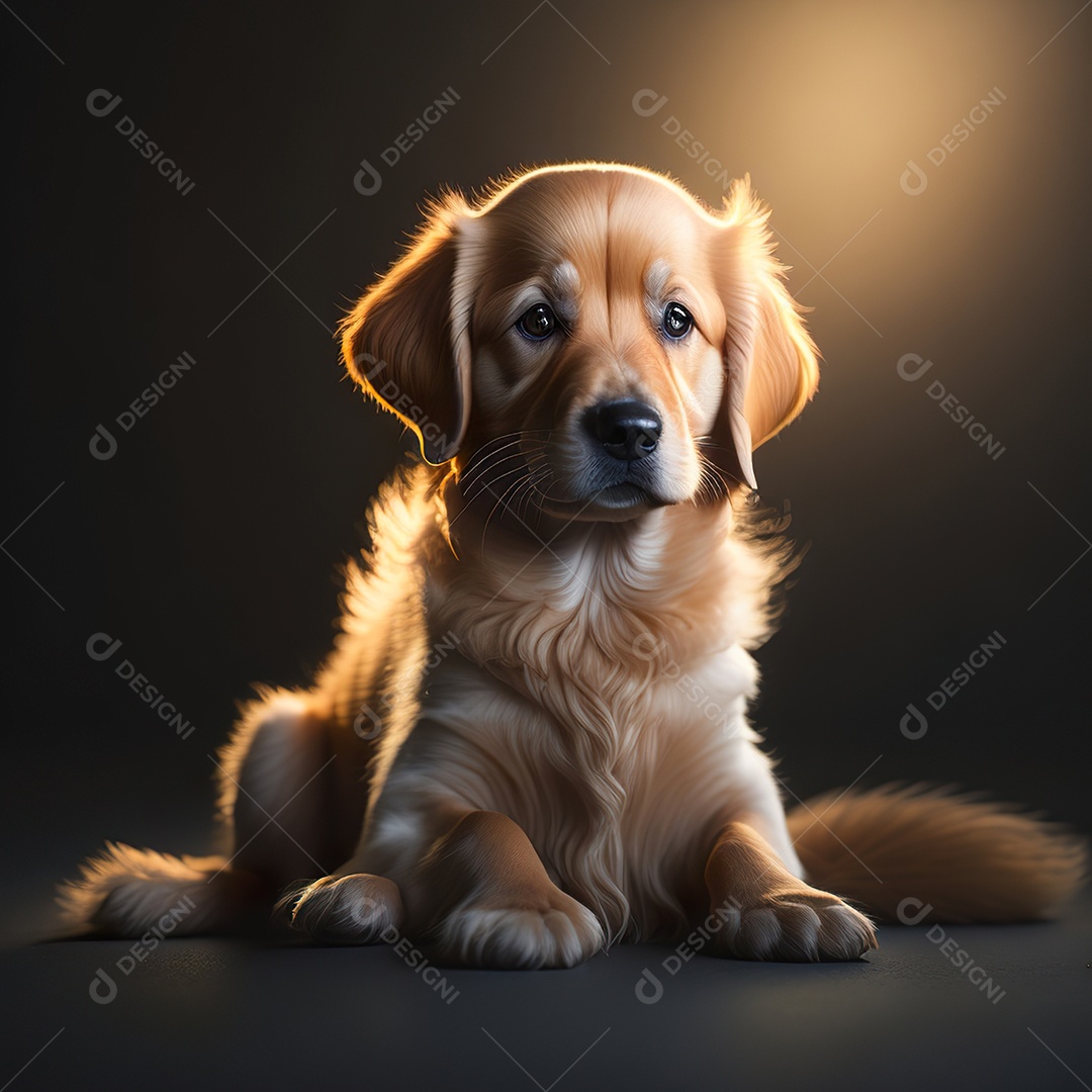 Imagem realista de cachorro