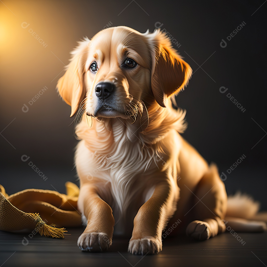 Imagem realista de cachorro