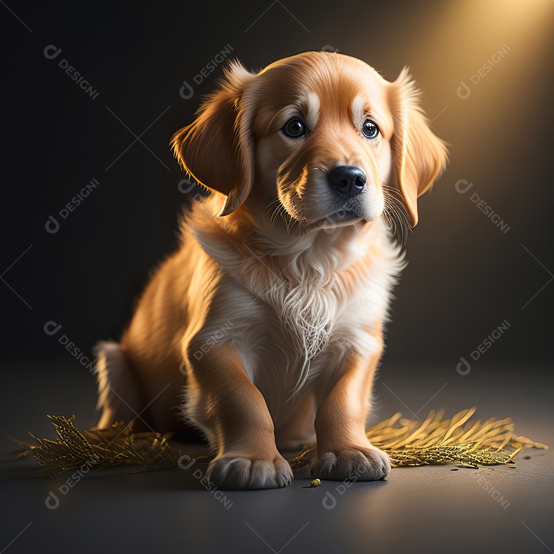 Imagem realista de cachorro