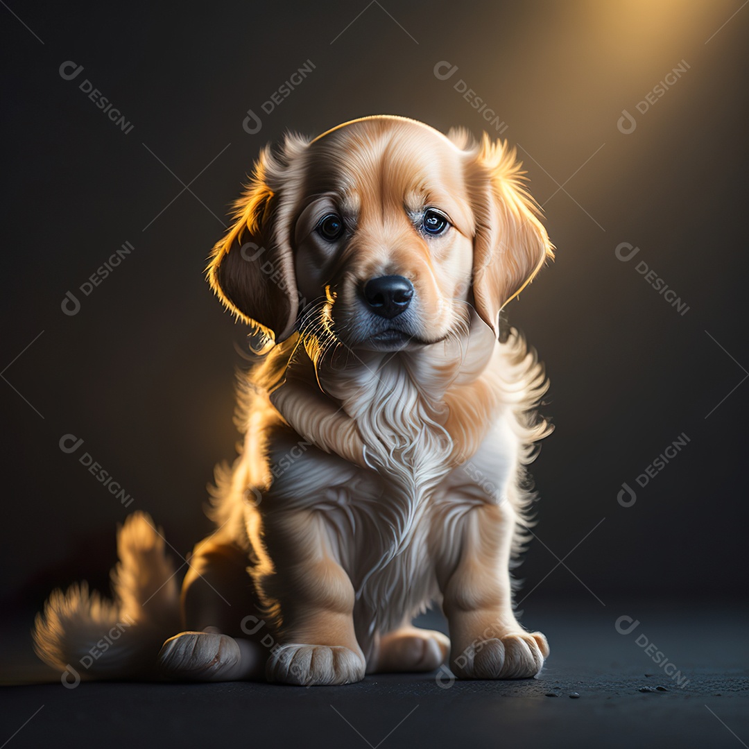 Imagem realista de cachorro