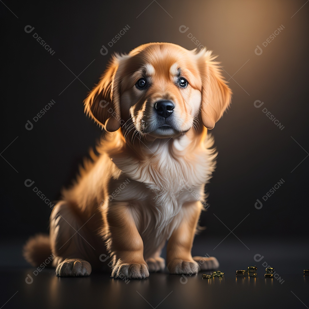 Imagem realista de cachorro