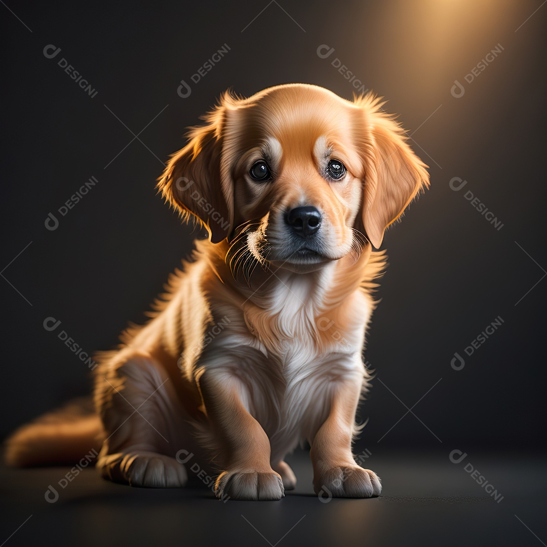 Imagem realista de cachorro