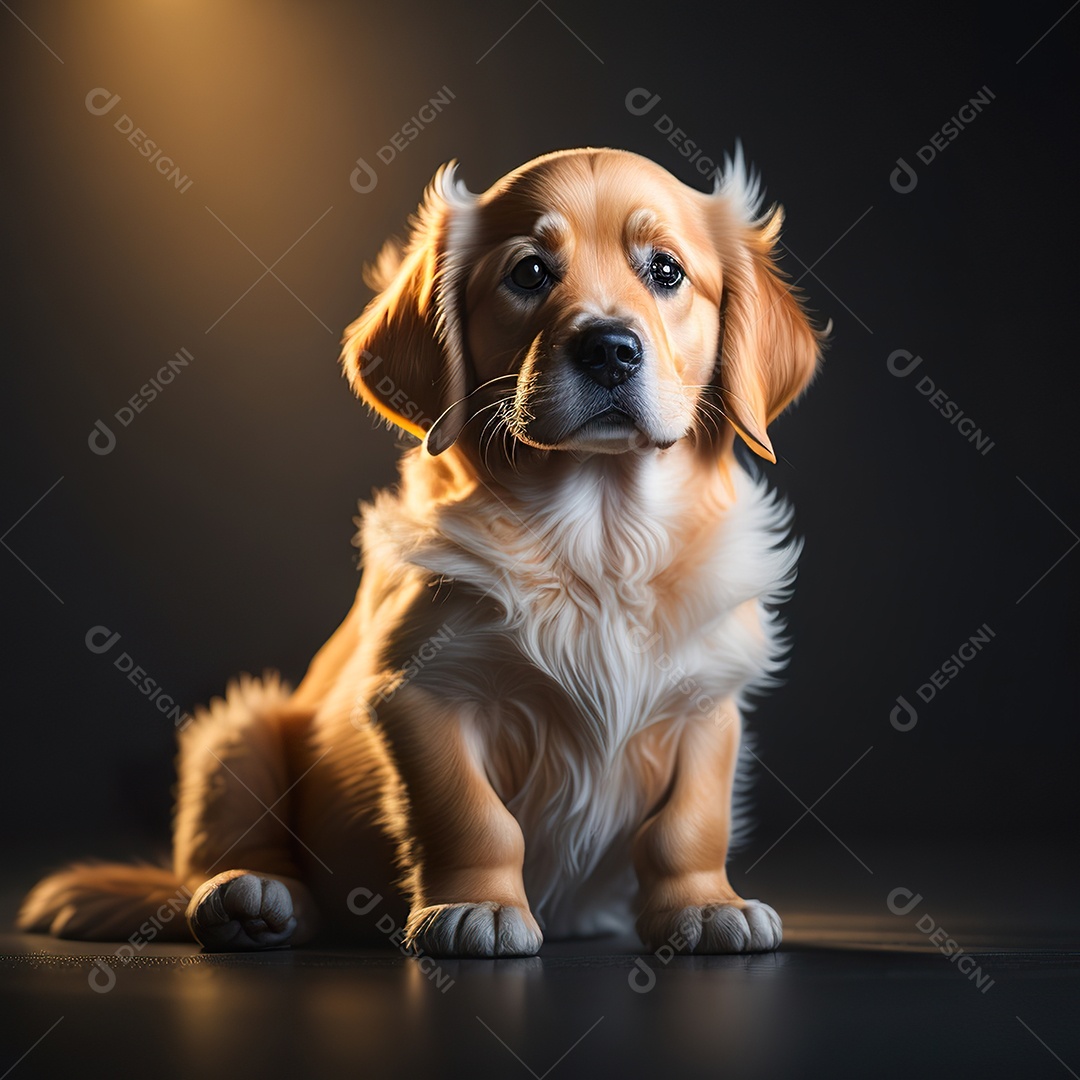 Imagem realista de cachorro