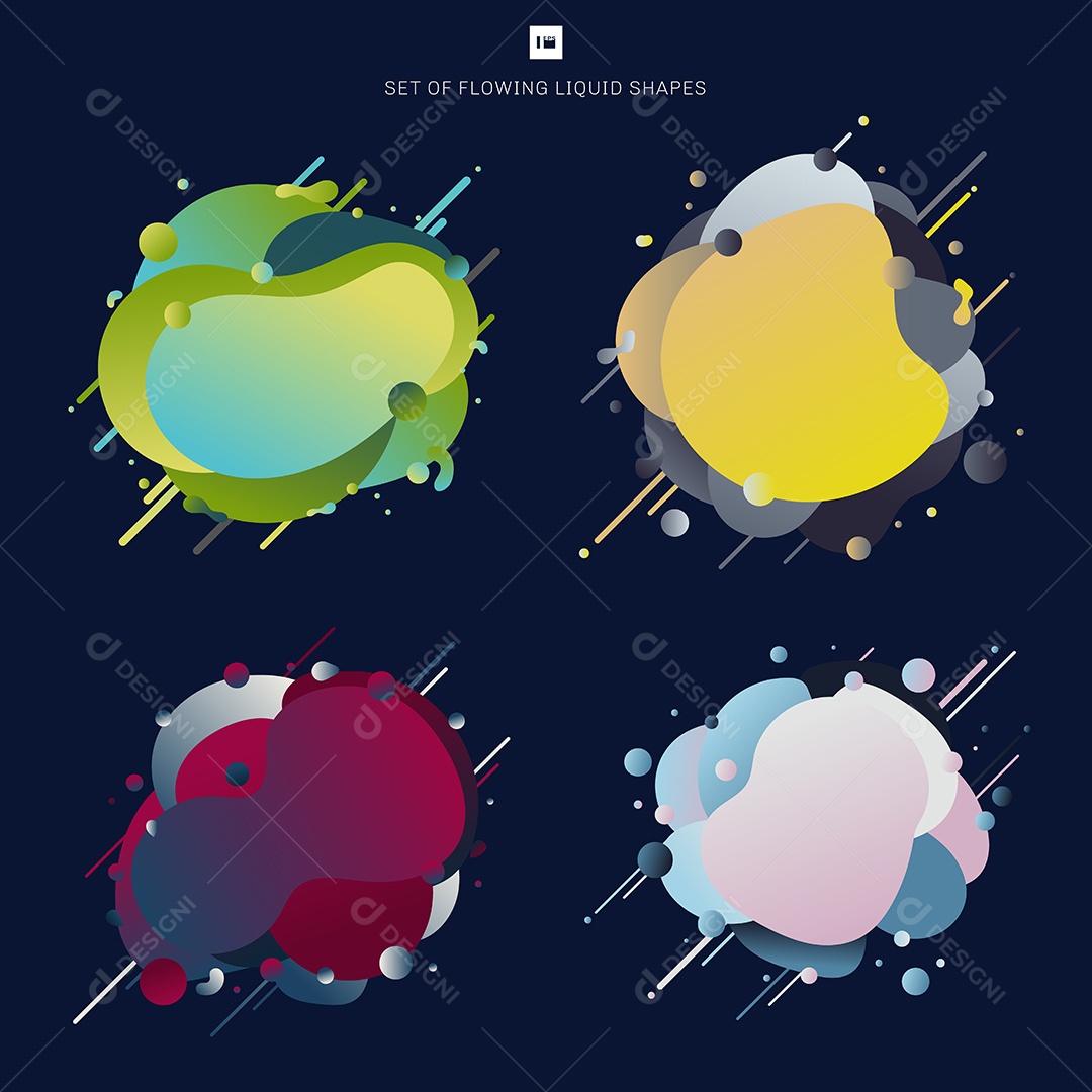 Conjunto De Banners Abstratos Vetor EPS