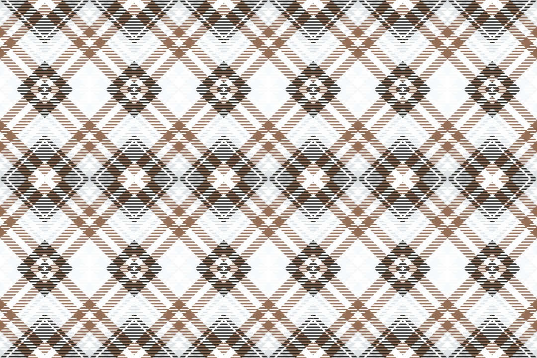 Linhas Xadrez Cruzadas Textura Vetorial Preto Branco e Marrom Vetor EPS