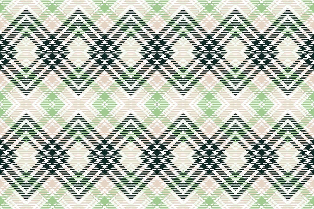 Linhas Xadrez Cruzadas Textura Vetorial Preto Verde e Branco Vetor EPS