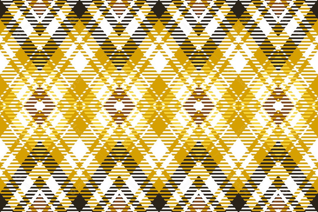 Linhas Xadrez Cruzadas Textura Vetorial Amarelo Preto e Branco Vetor EPS