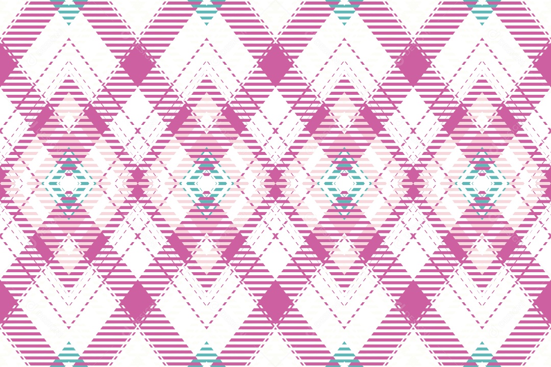 Linhas Xadrez Cruzadas Textura Vetorial Rosa e Branco Vetor EPS