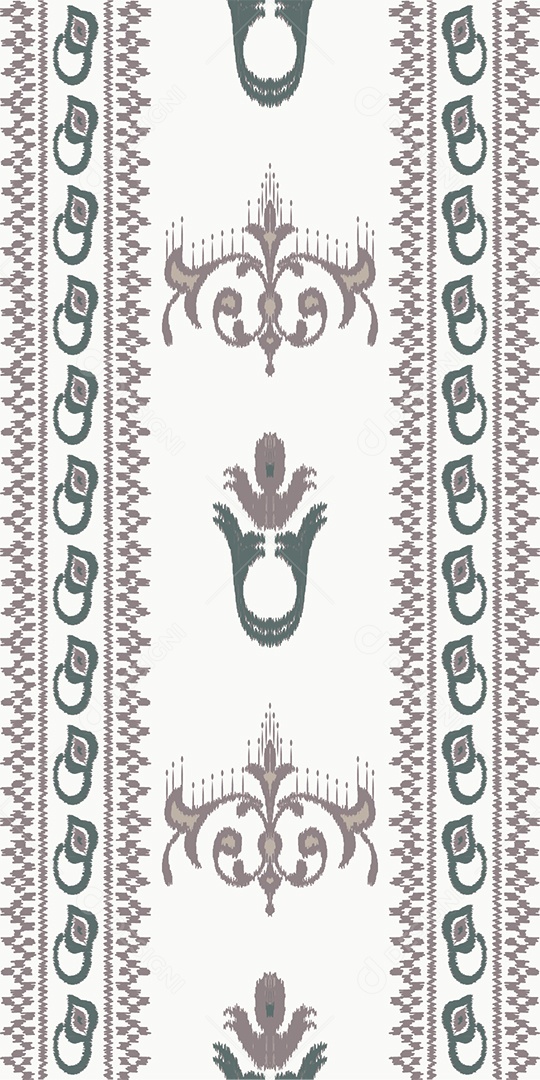 Padrão Tribal Tradicional Estilo Asteca Tapete Roxo e Branco Vetor EPS