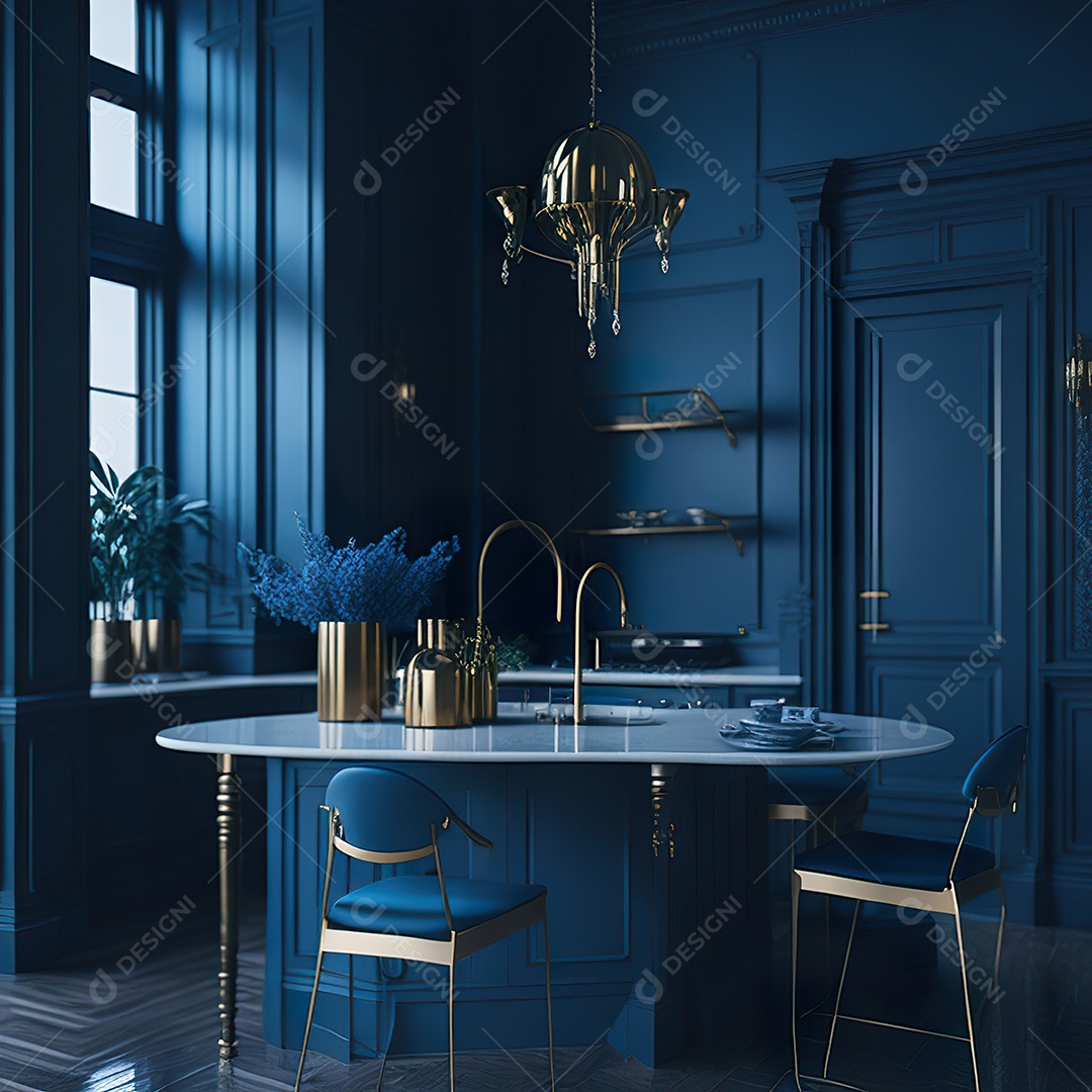 Retrato de cozinha contemporânea