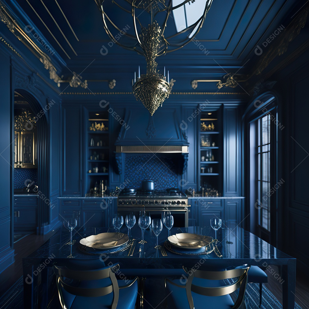 Retrato de cozinha contemporânea