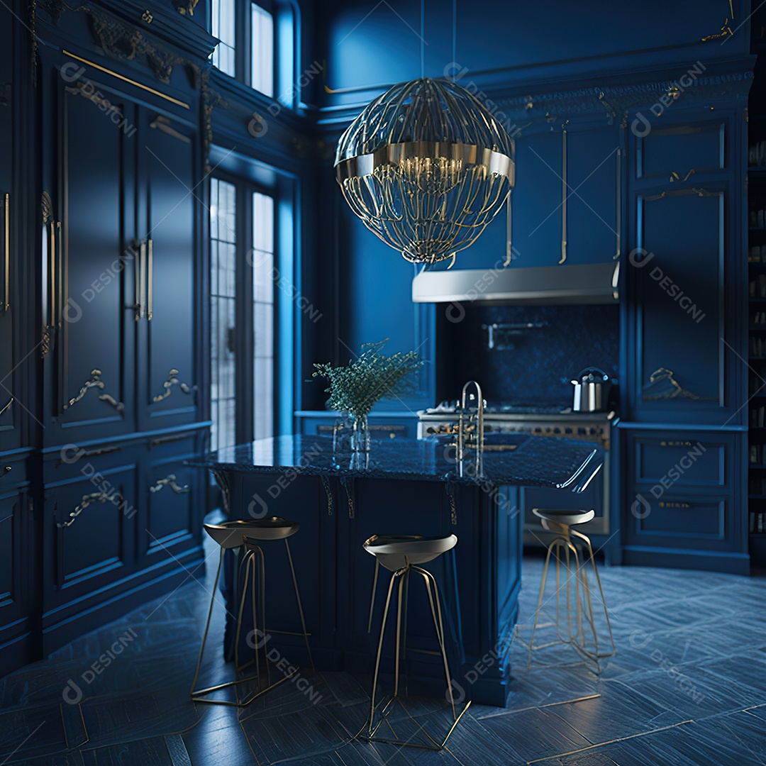 Retrato de cozinha contemporânea