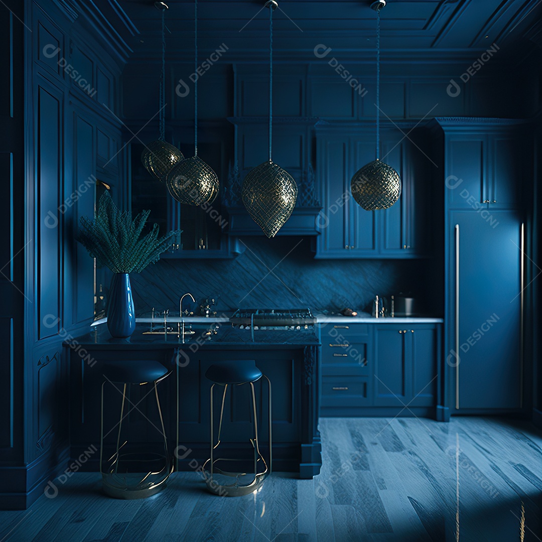 Retrato de cozinha contemporânea