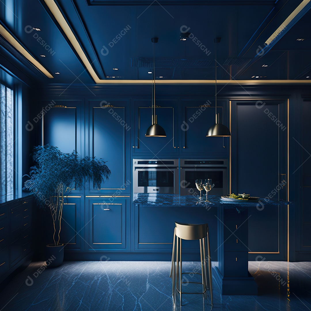 Retrato de cozinha contemporânea