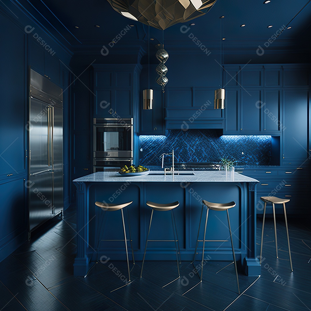 Retrato de cozinha contemporânea