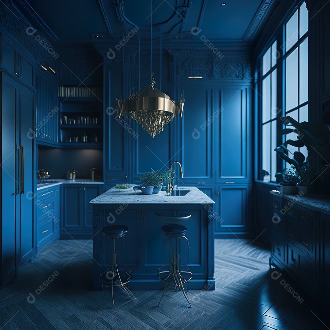 Retrato de cozinha contemporânea