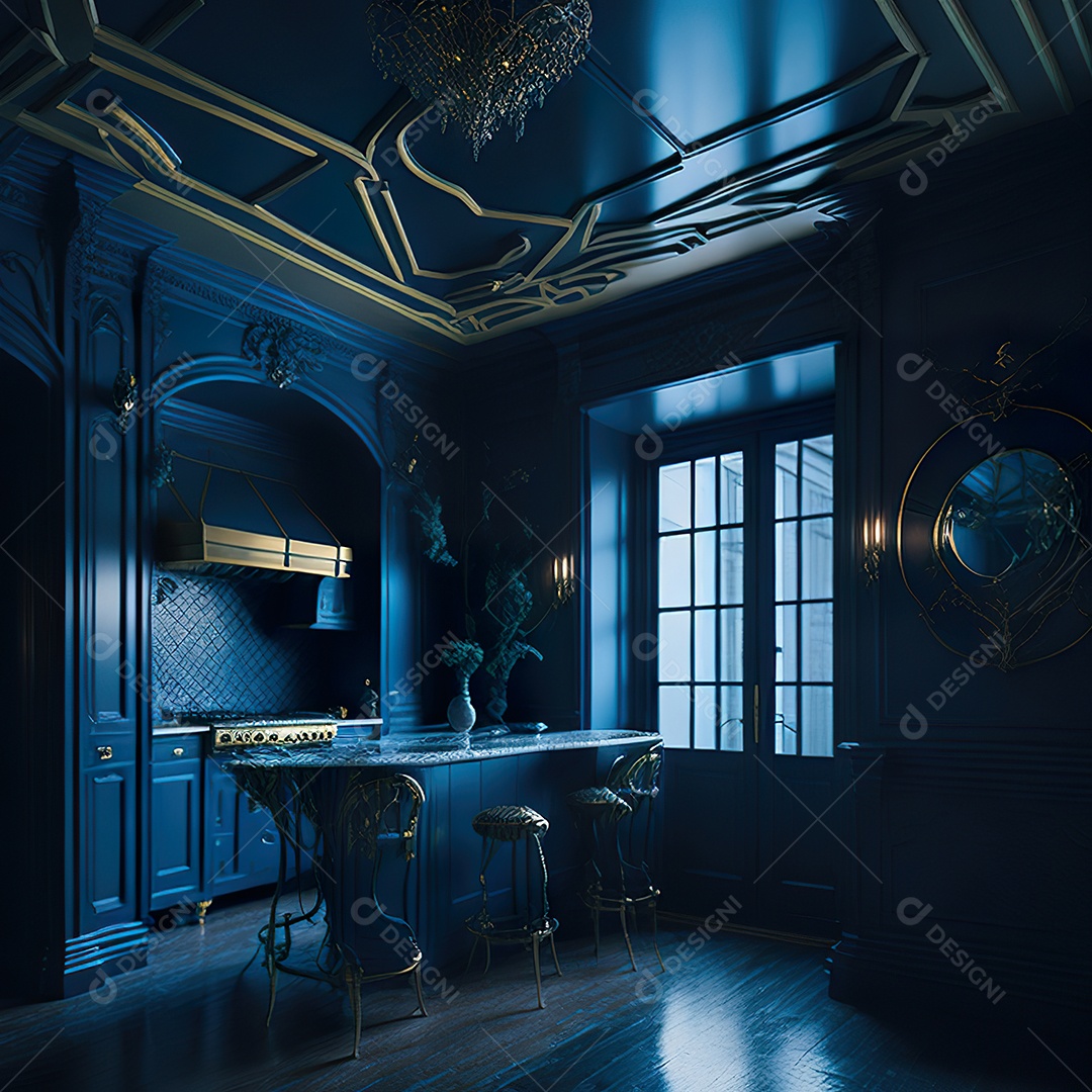 Retrato de cozinha contemporânea