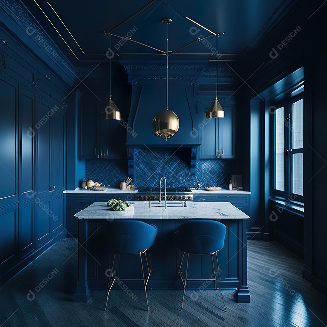 Retrato de cozinha contemporânea