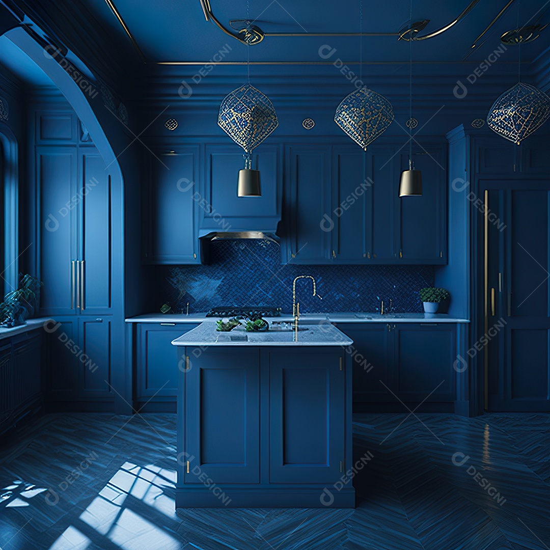 Retrato de cozinha contemporânea