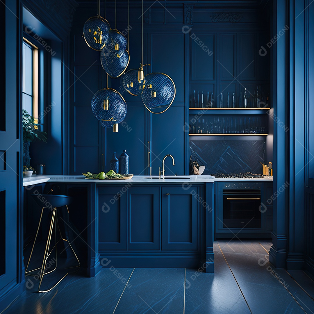 Retrato de cozinha contemporânea