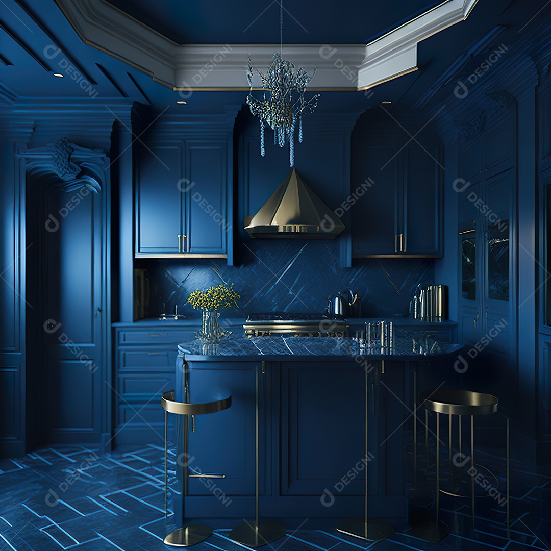 Retrato de cozinha contemporânea