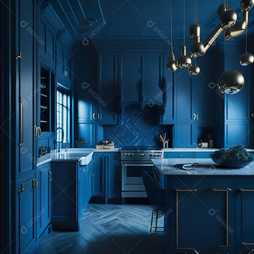 Retrato de cozinha contemporânea