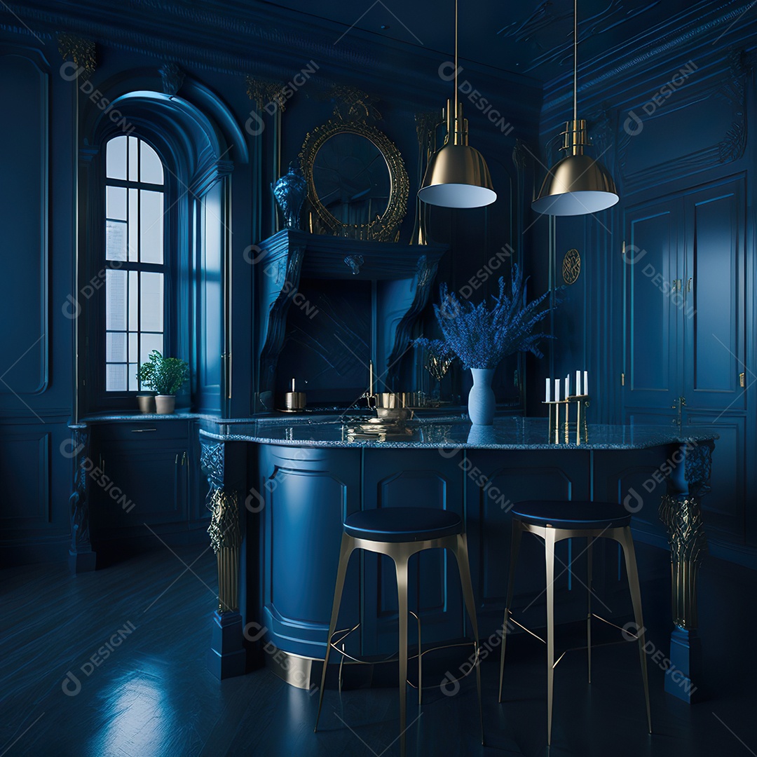 Retrato de cozinha contemporânea