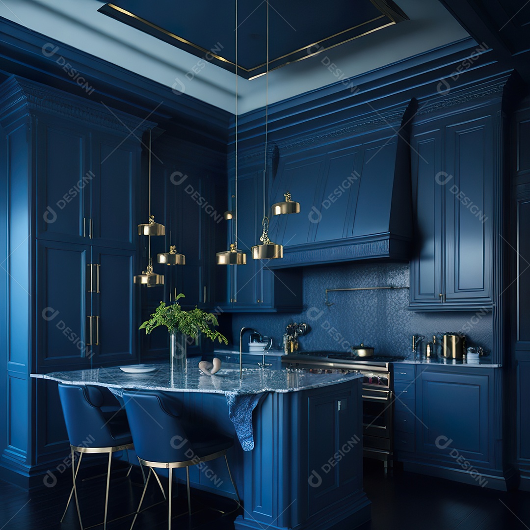 Retrato de cozinha contemporânea