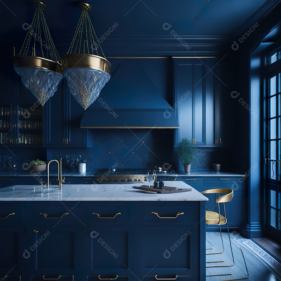 Retrato de cozinha contemporânea