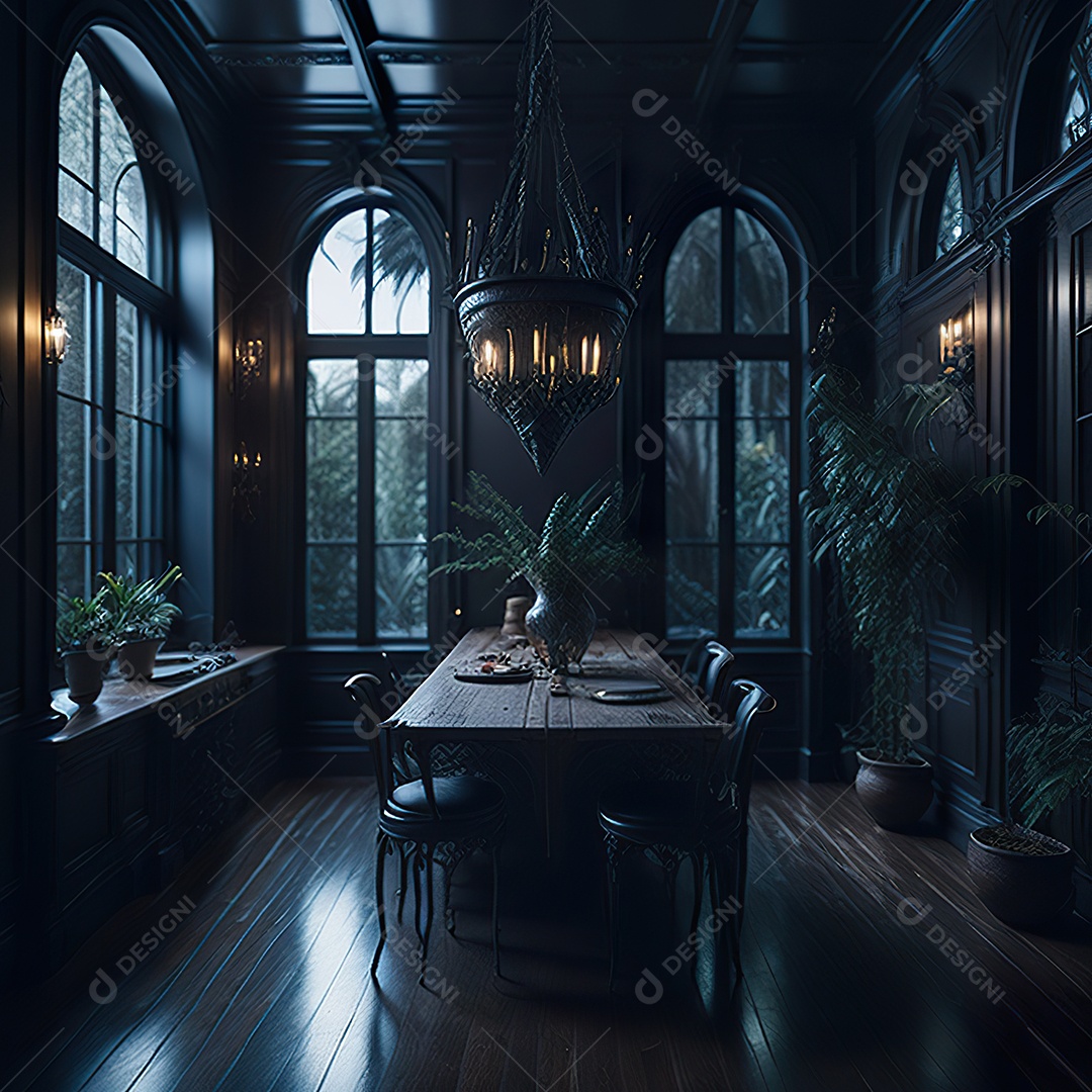 Retrato de cozinha contemporânea