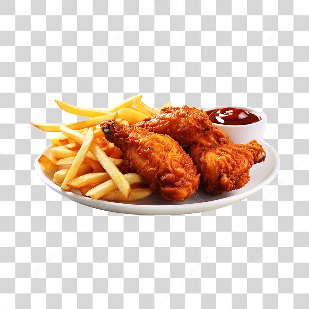 Frango Frito PNG Transparente