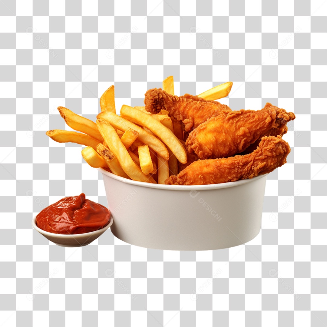 Frango Frito PNG Transparente