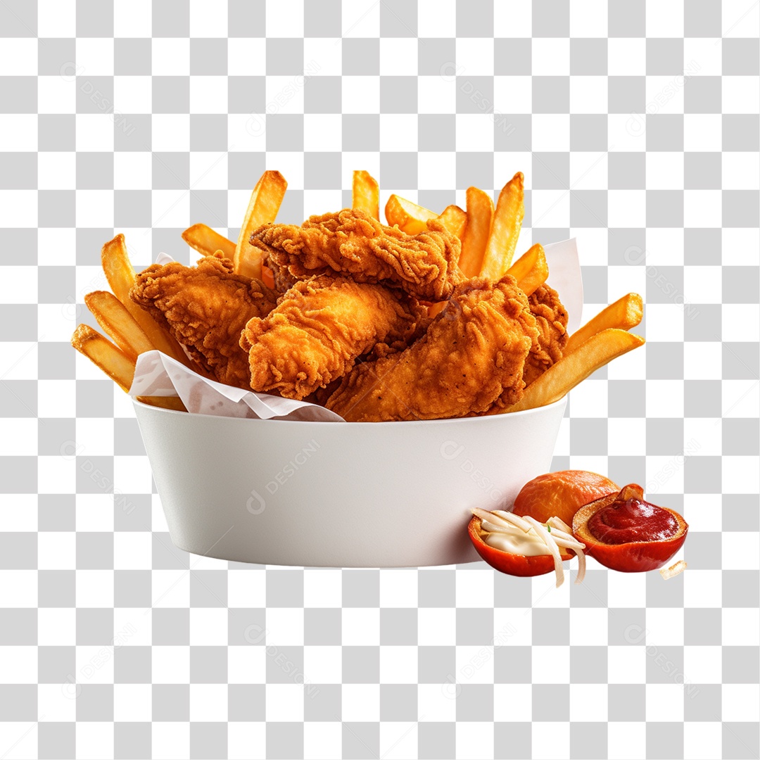 Frango Frito PNG Transparente