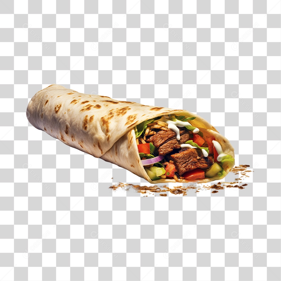 Tapioca Recheada PNG Transparente