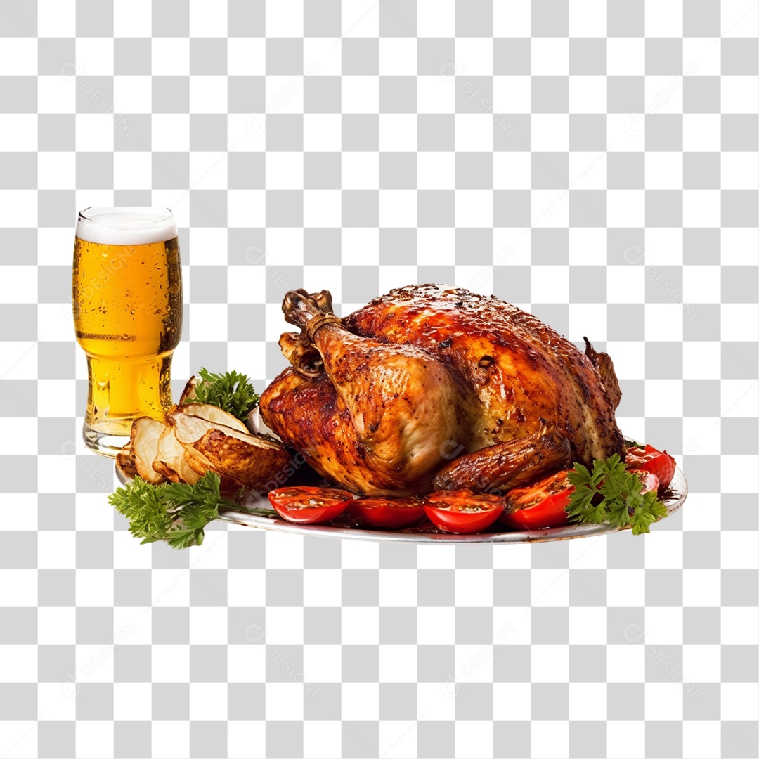 Frango Assado PNG Transparente