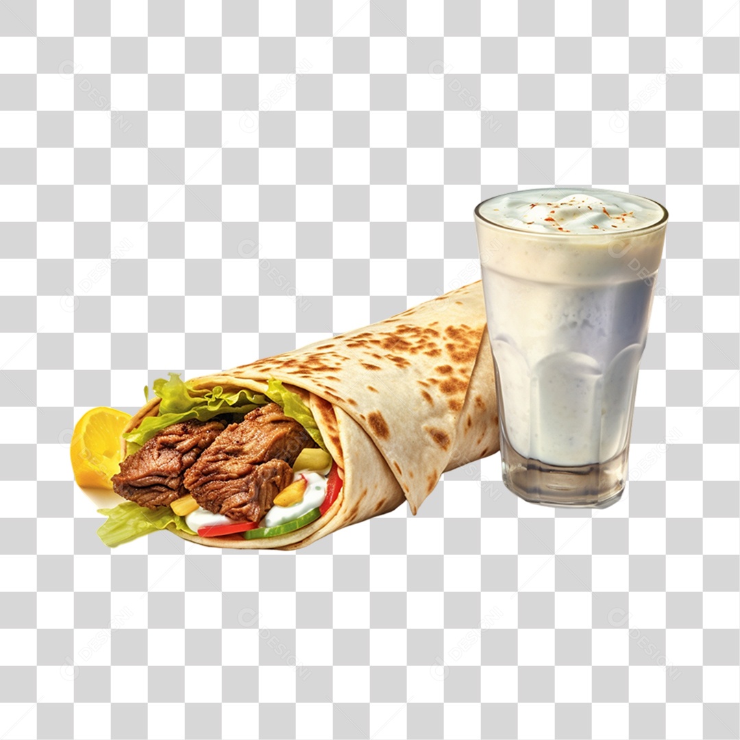 Tapioca Recheada PNG Transparente