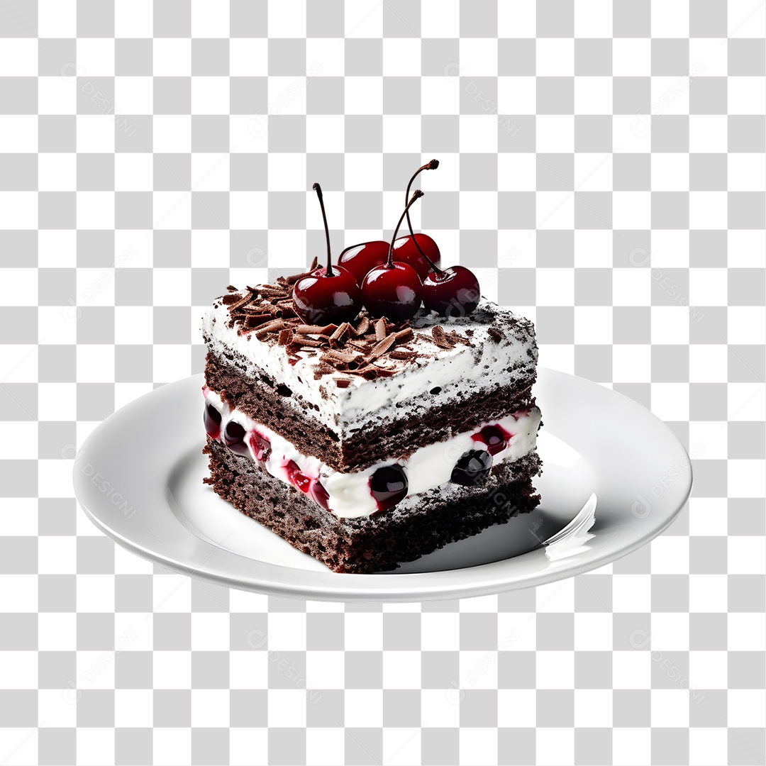 Bolo de Chocolate PNG Transparente