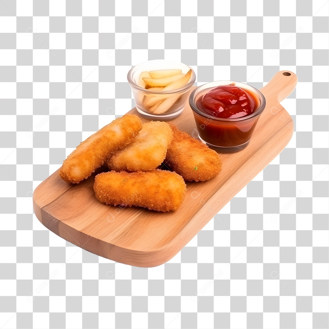 Frango Frito PNG Transparente