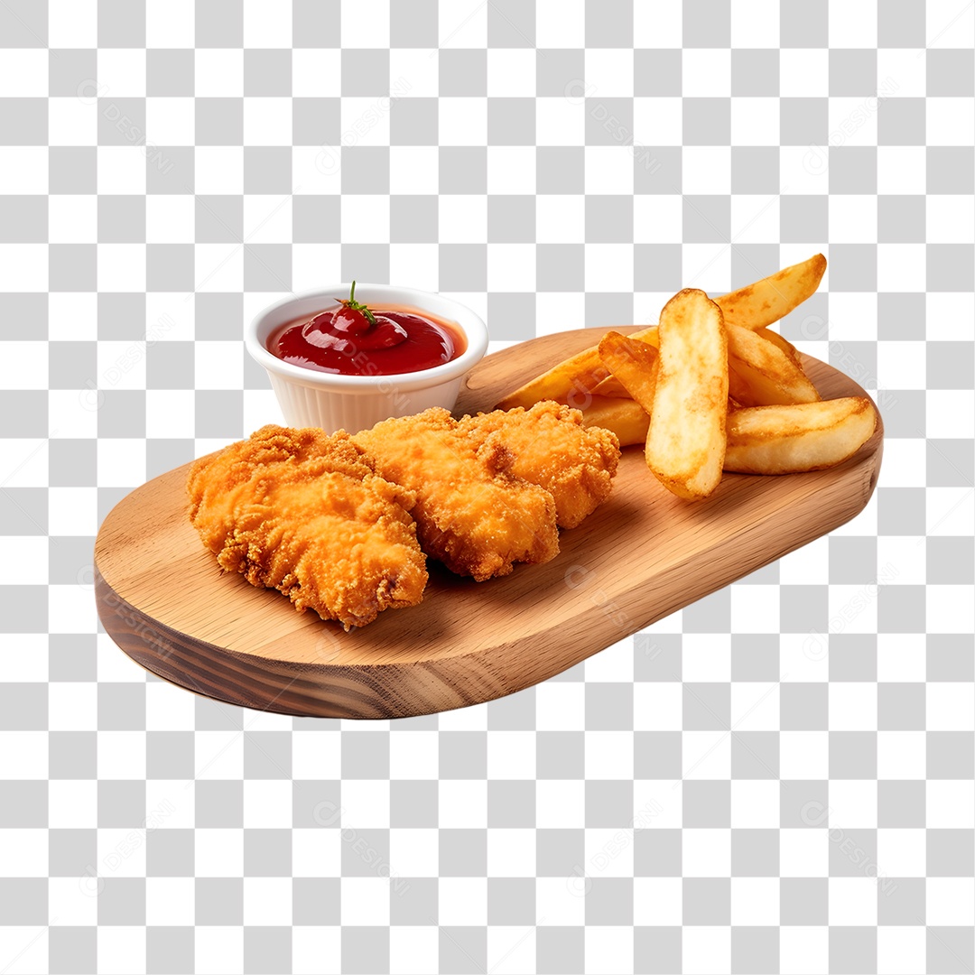 Batata Frita Com Molho Png Transparente