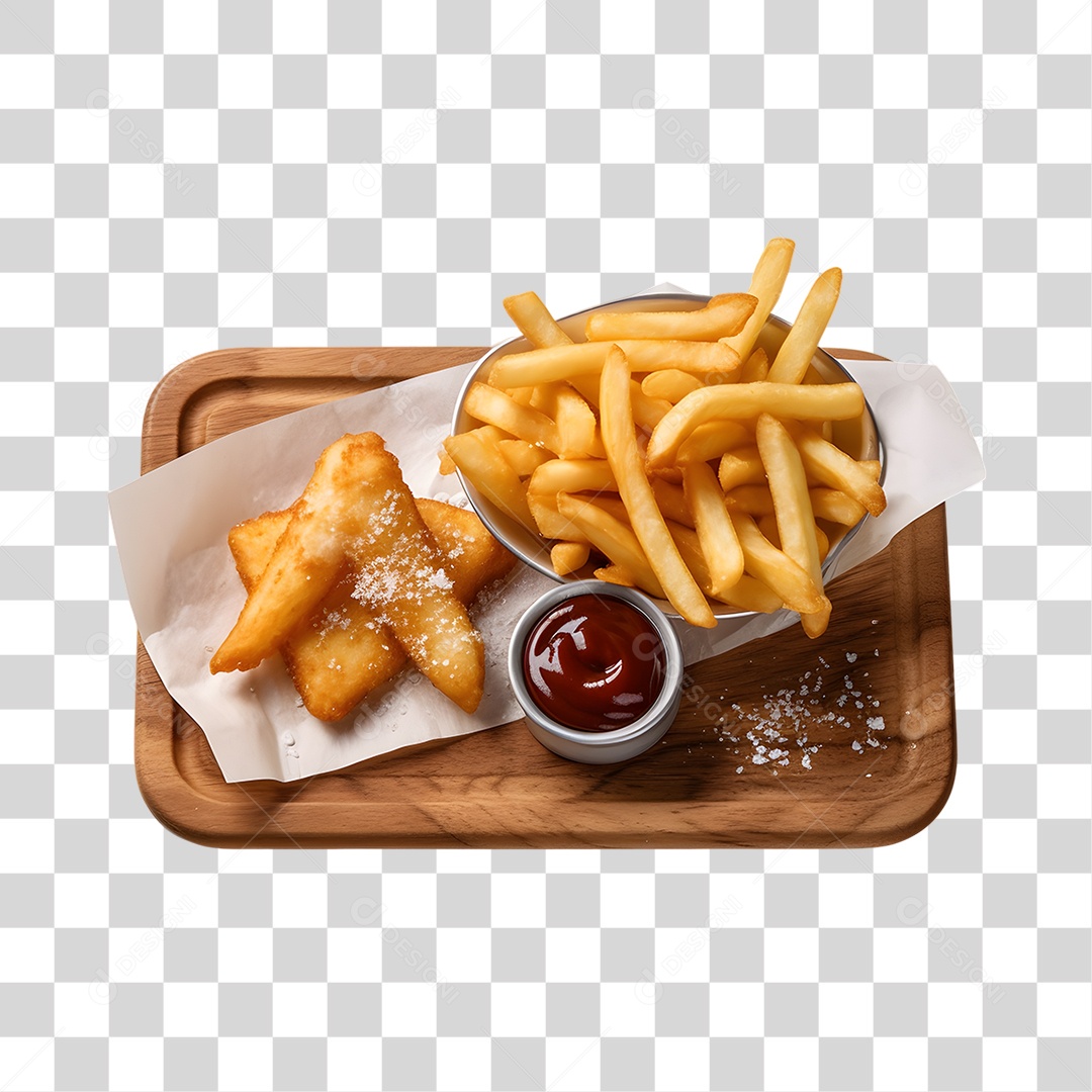 Batata Frita Com Molho Png Transparente