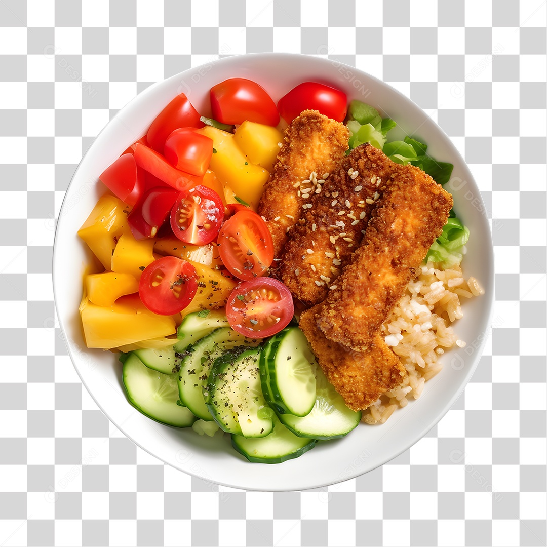 Frituras com Legumes PNG Transparente