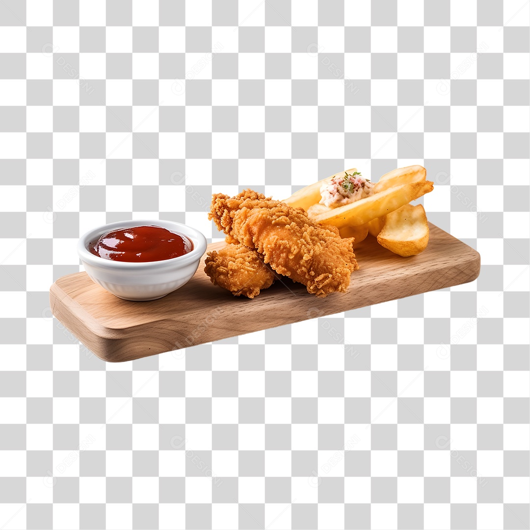 Frango Frito PNG Transparente