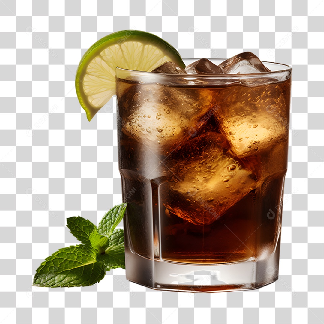 Copo de Refrigerante PNG Transparente