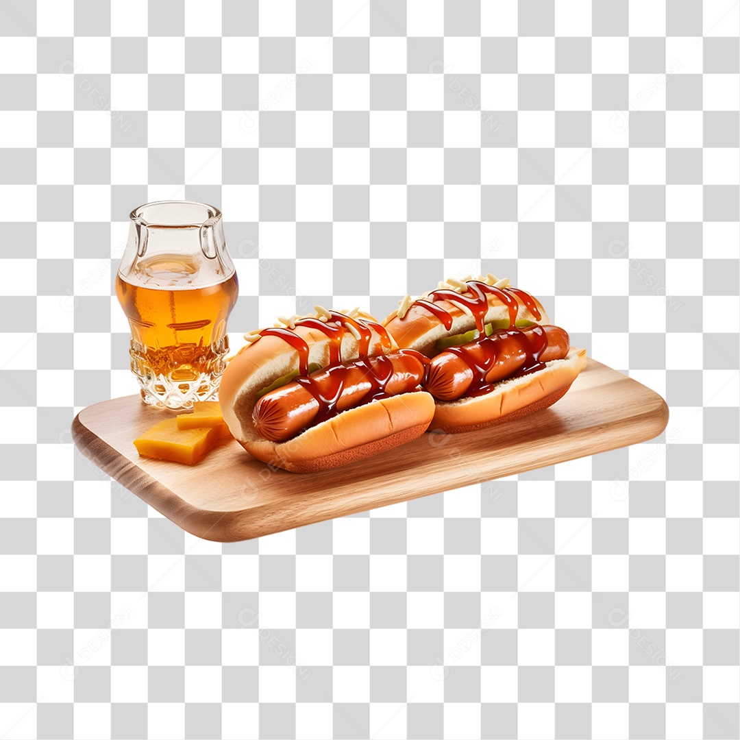 Sanduiche com Refrigerante PNG Transparente