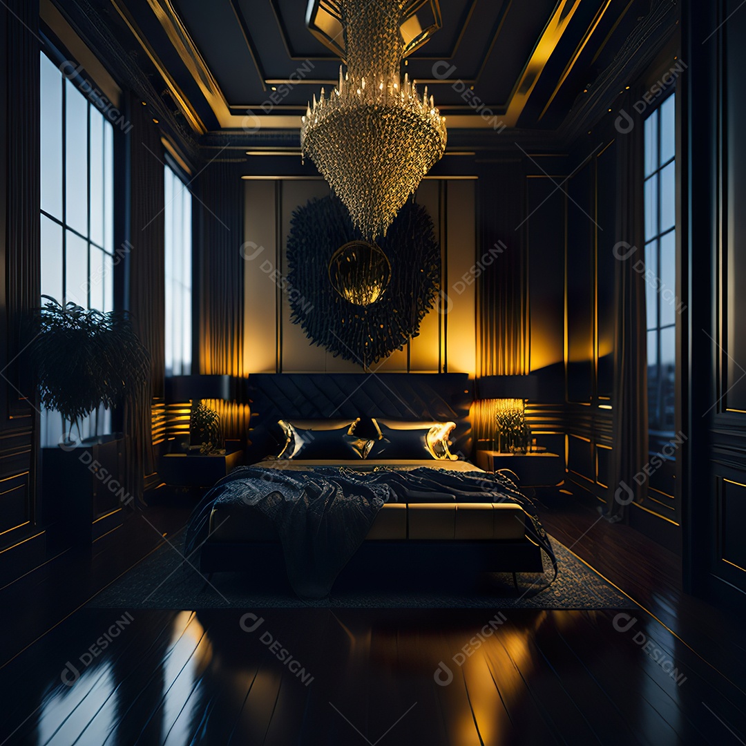 Retrato de cômodo quarto