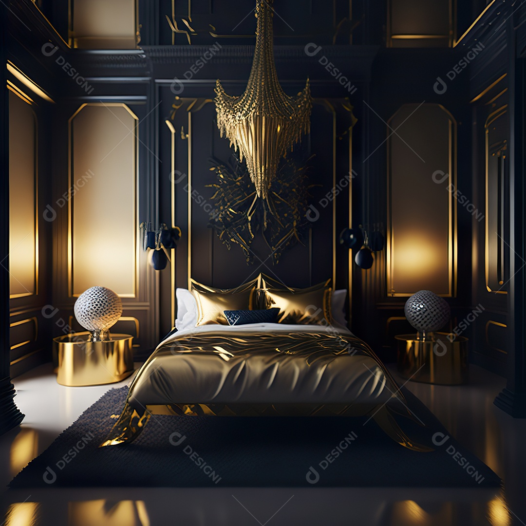 Retrato de cômodo quarto